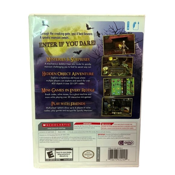 Nintendo Wii I Spy Spooky Mansion Video Game with Manual - Picture 3 of 3